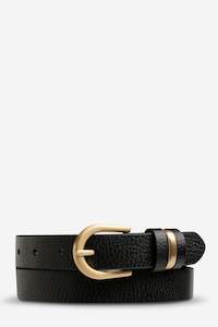 Belts: STATUS ANXIETY Over And Over Black Gold