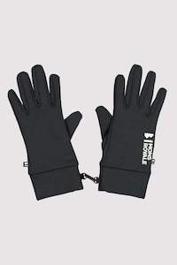 Gloves: MONS ROYALE Unisex Elevation Merino Fleece Gloves Vert Lock Up Black