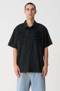 Shirts Mens: XLARGE Dragon Shirt Black