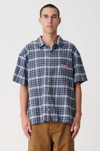 Shirts Mens: XLARGE Hound Check Shirt Blue