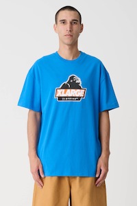 Tees Mens: XLARGE Slanted Tee Bright Blue