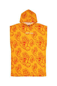 SANTA CRUZ Crowded Hand Hollow Hooded Towel Yellow