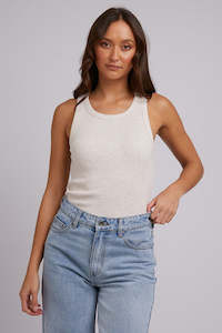 Tanks Womens: SILENT THEORY Ella Tank Oat