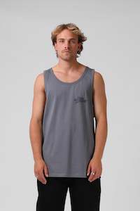 Mens Singlets Tanks: RPM Company Singlet Steel Grey
