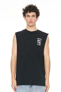 Mens Singlets Tanks: HUFFER Bills Hfr Tank Black