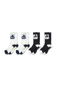 Socks: XLARGE Classic Og Sock 4Pack Assorted