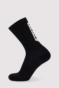 Socks: MONS ROYALE Unisex Atlas Crew Sock Vert Ridge Black