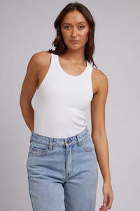 Tanks Womens: SILENT THEORY Ella Tank White
