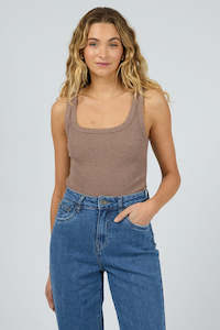 Tanks Womens: SILENT THEORY Mia Tank Brown