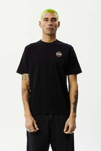 Afends: AFENDS Solar Flare Retro Fit Tee Black