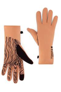 Gloves: MONS ROYALE Unisex Amp Merino Fleece Gloves Vert Lock Up Melon