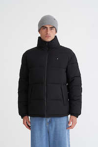 HUFFER Mens Box Puffer Jacket Black