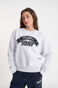 Crews Womens: HUFFER Banner Relax Crew Silver Marle