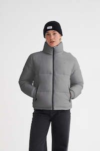 HUFFER Womens Box Puffer Jacket Reflective