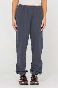Trackies Womens: RUSTY Rusty Essentials Low Rise Track Pant Carbon