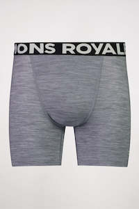 Mens Mons Royale Merino: MONS ROYALE Mens Hold 'Em Boxer Logo AOP Grey Heather