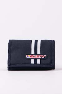 RUSTY Pipeline Tri Fold Wallet Navy Blue
