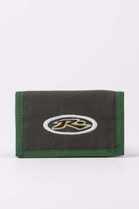 Wallets Unisex: RUSTY Kick Flip Tri Fold Wallet Coal