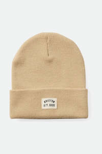 BRIXTON Woodburn Watch Cap Beanie Biscotti