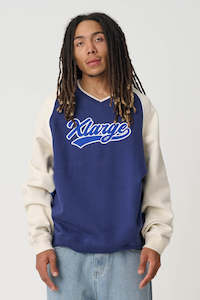 XLARGE Baseball Raglan Crew Navy