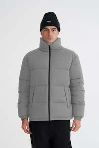 HUFFER Mens Box Puffer Jacket Reflective