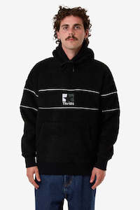 THRILLS Hazed Slouch Hood Polar Fleece Black