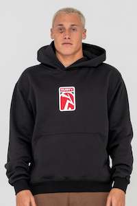Hoodies Mens: RUSTY Nanotech Hooded Fleece Black