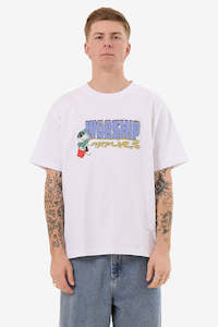 Tees Long Sleeve Mens: WORSHIP Pyrotechnics Tee White