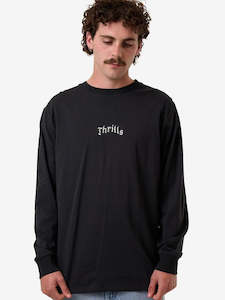 THRILLS Filter Oversize Fit Longsleeve Tee Faded Black