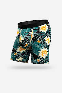 Underwear Mens: Classic Print Tropical Floral Black