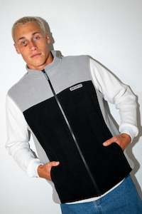 RUSTY On The Run Tech Fleece Vest Black