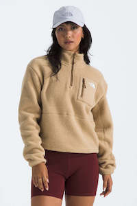 THE NORTH FACE Womens Yumiori 1 4 Zip Khaki Stone Utility Brown