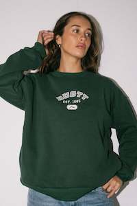 RUSTY College Dropout Os Crew Fleece Green Gables
