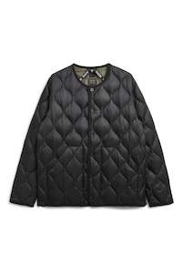 TAION Military Crew Neck Down Jacket Black