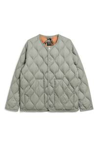TAION Military Crew Neck Down Jacket Sage Green