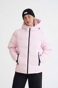 Down Jacket Womens: HUFFER Womens Superdown Jacket Peony