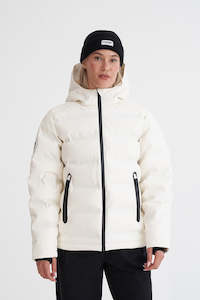 HUFFER Womens Superdown Jacket Ivory
