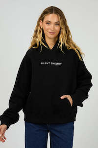 SILENT THEORY Logo Hoodie Black