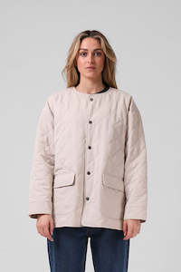 RPM Quilted Jacket Wms Oat
