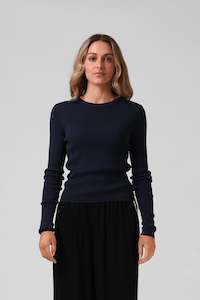 RPM Knitted Ls Navy
