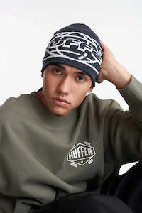 HUFFER Alta Skull Beanie Asphalt