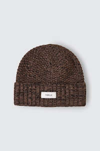 THRILLS Minimal Thrills Thick Gauge Beanie Brown Marle