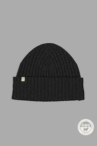 JUST ANOTHER FISHERMAN Skipper Merino Beanie Black