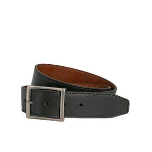Belts: LOOP Two Face Belt Black Tan