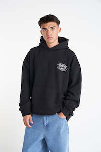 Hoodies Mens: HUFFER Home Is Saturday Hood Black