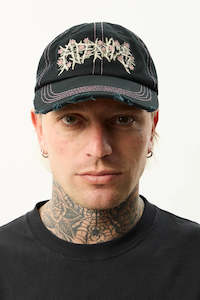 Caps: AFENDS Heavy Petal Five Panel Cap Black