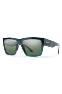 Sunglasses: SMITH Lineup Pacific Crystal Chromopop Polarised Grey Green