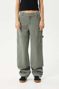 Sale: AFENDS Moss Recycled Carpenter Pant Olive