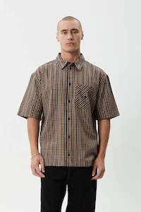 Shirts Mens: AFENDS Hometown Short Sleeve Shirt Coffee