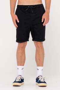 RUSTY Hooked On 18 Elastic Short Black